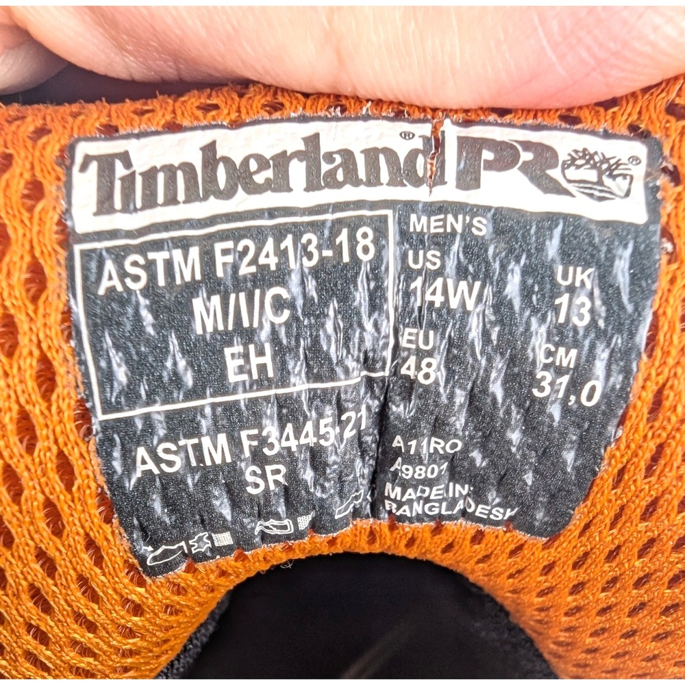 Timberland PRO Rigmaster Steel Toe Waterproof Work Boot TB0A11RO214 Mens Sz 14 - Picture 6 of 7